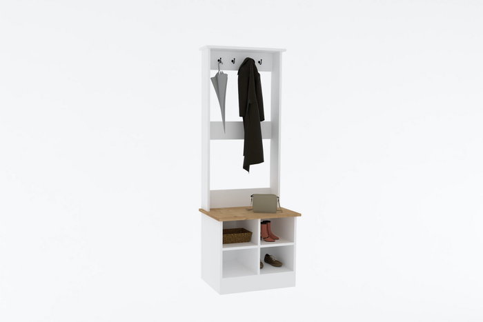 Hanah Home Mare Hall Stand Zafiro y Blanco Hanah Home Mare Hall Stand Zafiro y Blanco